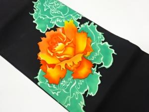 塩瀬薔薇模様名古屋帯